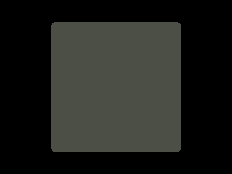 A view of something gray, through an old viewfinder.