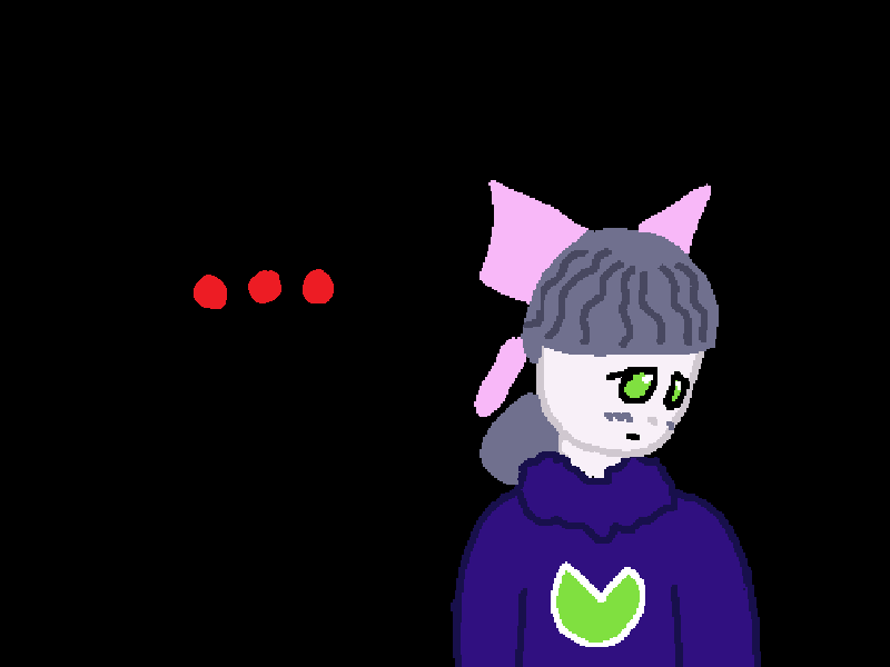 The robot looks down at the ground.