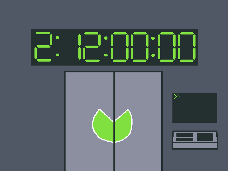 The door is firmly shut.