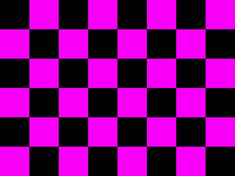 A magenta and black grid, representing a missing texture.